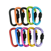 D-shaped carabiner for outdoor sports easy-to-use