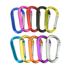 D-Shaped Double Rivet Carabiner 8D Nut 10color