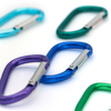 Durable And Improved Design - 3" Aluminum D-Ring Carabiner Clip Set for Outdoor Camping And Keychain Use