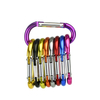 D-Shaped Double Rivet Carabiner 8D Nut 10color