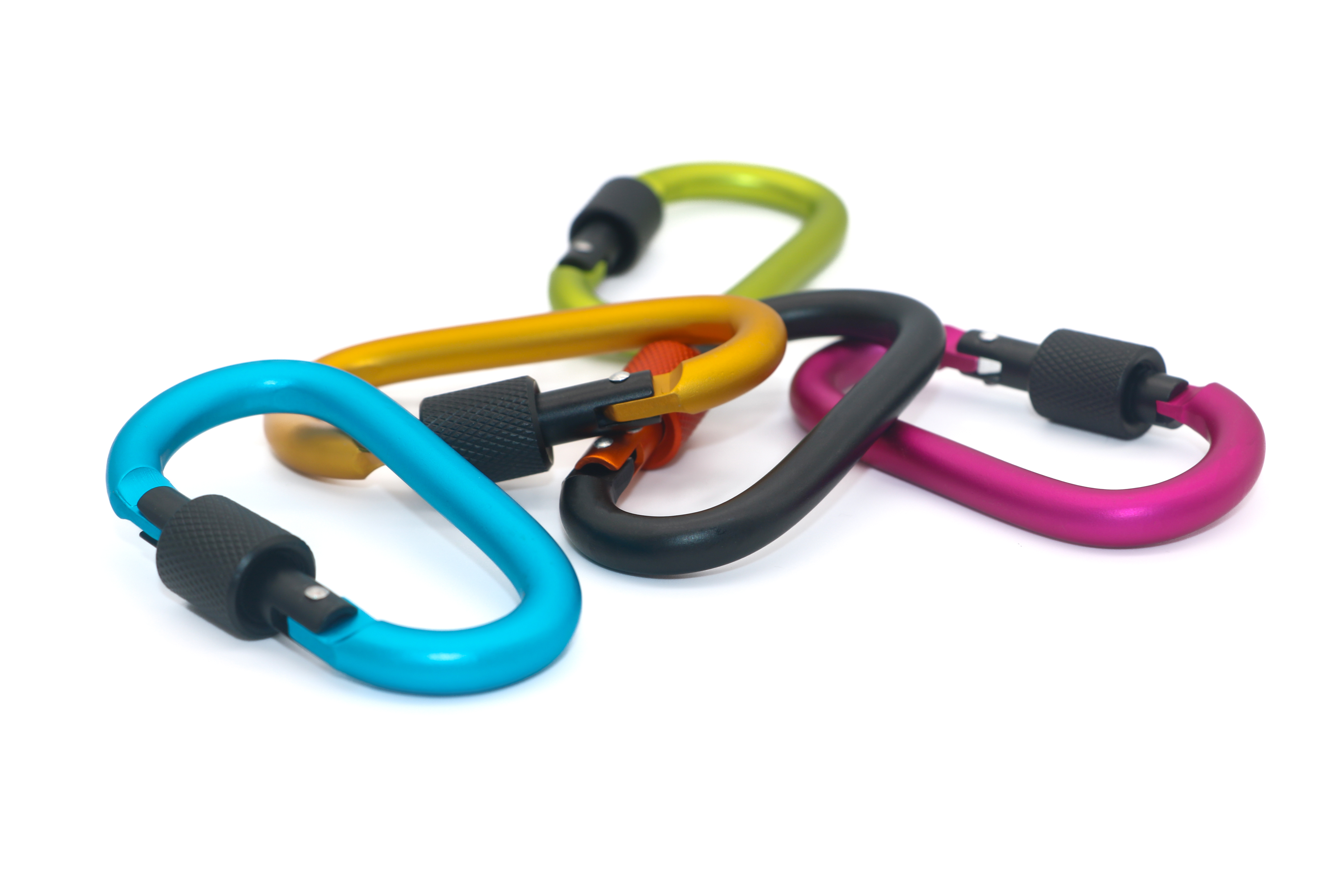 D-shaped carabiner for outdoor sports easy-to-use