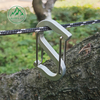 S-shaped steel wire carabiner figure 8 aluminum alloy wire hook Outdoor picnic cutlery hanging spring buckle