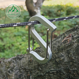 S-shaped steel wire carabiner figure 8 aluminum alloy wire hook Outdoor picnic cutlery hanging spring buckle