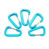 Small aluminum alloy steel wire carabiner Outdoor water bottle suspension buckle Hiking backpack hook