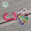 Aluminum alloy steel wire carabiner set Portable with key chain S-shaped hook Outdoor special-shaped hook