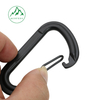 D-shaped curved rod wire buckle outdoor aluminum carabiner travel backpack buckle special-shaped hook