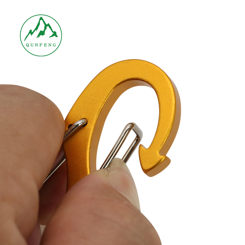 Outdoor carabiner buckle Outdoor camping S-wire carabiner S-type storage carabiner