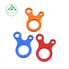 Outdoor camping three-eye rope buckle aluminum alloy rope buckle Camping tent canopy rope accessories special-shaped wind rope buckle