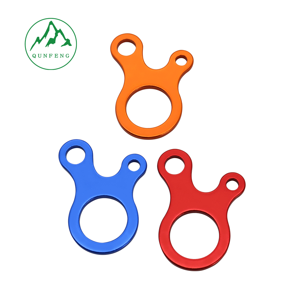 Outdoor camping three-eye rope buckle aluminum alloy rope buckle Camping tent canopy rope accessories special-shaped wind rope buckle
