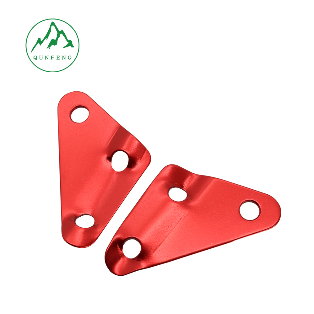 Aluminum alloy three-eye wind rope buckle, canopy tent rope buckle, camping accessories triangle adjustment buckle