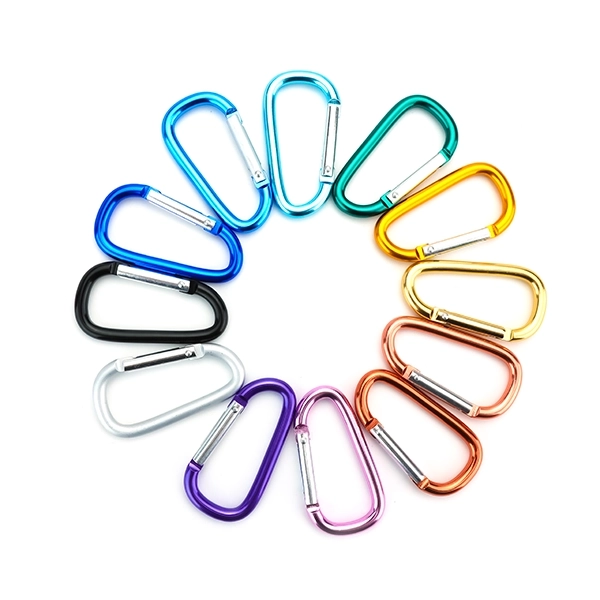 Durable And Improved Design - 3" Aluminum D-Ring Carabiner Clip Set for Outdoor Camping And Keychain Use