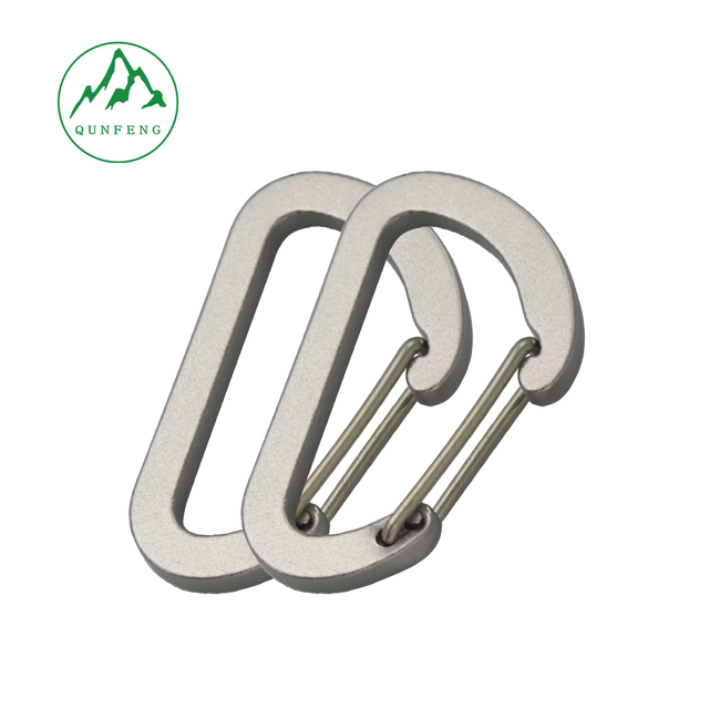 Backpack D-shaped Carabiner Quick Clip Outdoor Multi-functional Mountaineering Hook Gear Hook Keychain Water Bottle Aluminum Alloy
