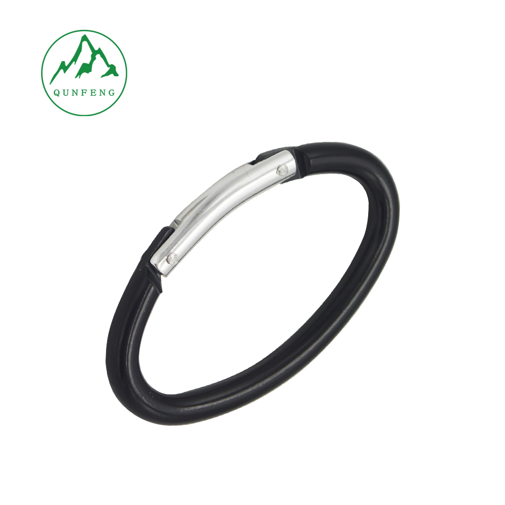 No. 6 oval carabiner aluminum alloy climbing hook water bottle hanger Bluetooth headset case clip