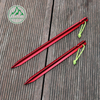 18cm Triangular Tent Peg Outdoor Tent Accessories Aluminum Alloy Reinforced Ground Peg Windproof Canopy Peg with Rope