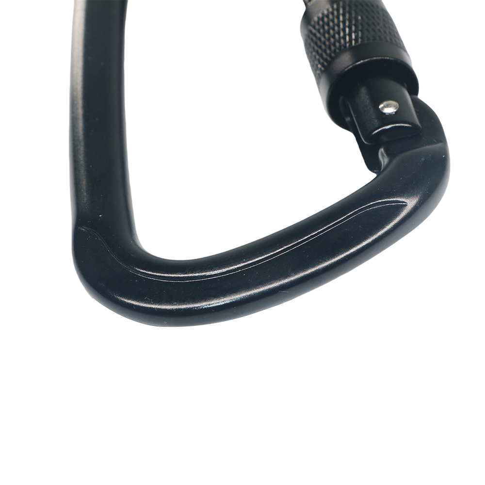 25KN Aluminum Alloy Carabiner Hooks - Heavy Duty, Locking, Spring-Loaded Gate Snap