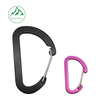 D-shaped aluminum alloy wire buckle Aluminum flat backpack buckle Outdoor camping lamp hook