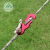 Double-eye aluminum alloy umbrella rope buckle tent canopy rope accessories Wind rope buckle fixing buckle