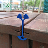 Aluminum alloy herringbone double-hole wind rope buckle canopy anti-slip rope buckle Camping accessories adjustment buckle