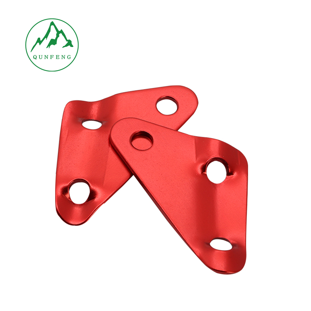Aluminum alloy three-eye wind rope buckle, canopy tent rope buckle, camping accessories triangle adjustment buckle
