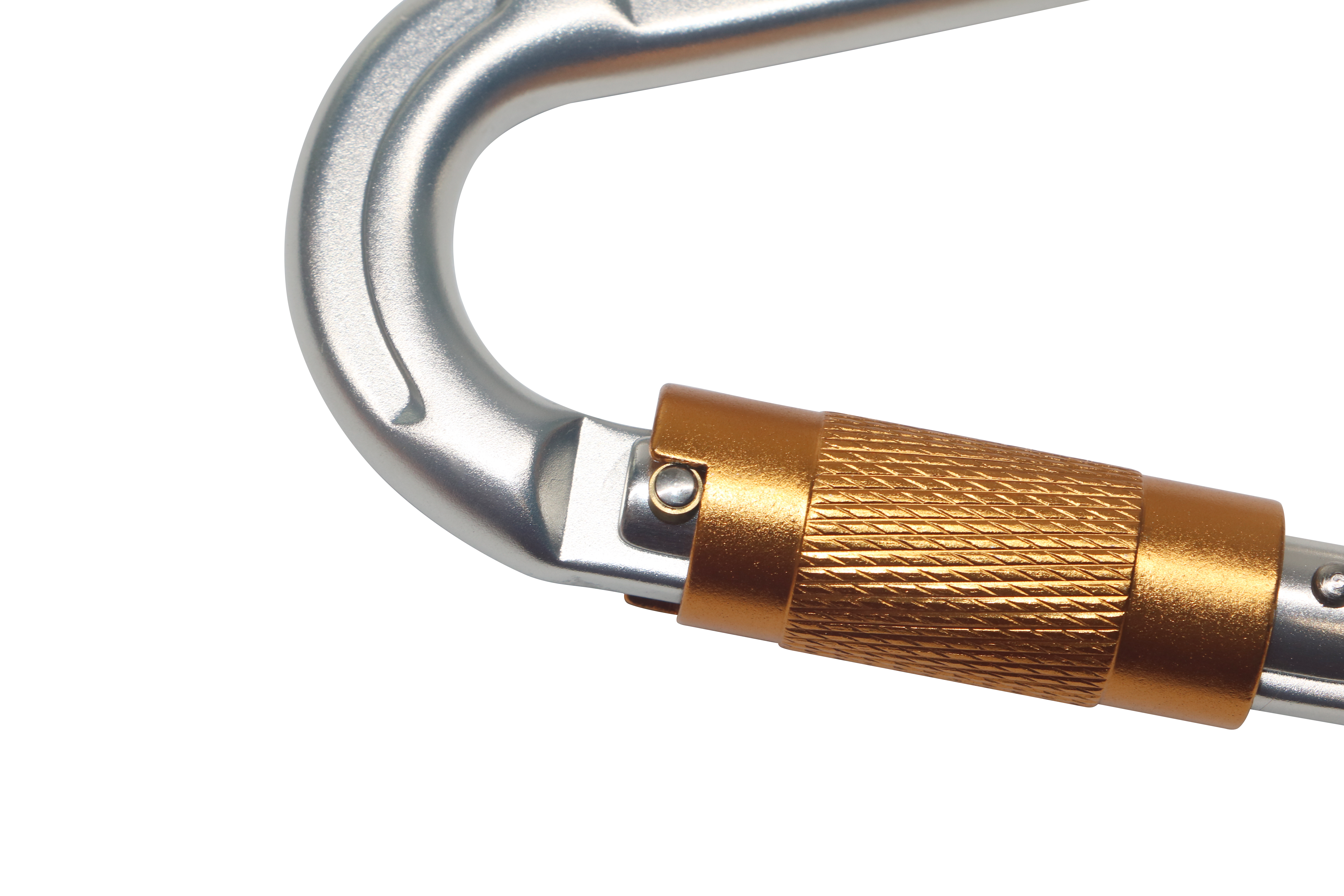 Rock climbing carabiner high strength automatic main lock D-shaped quick hanging aviation aluminum alloy carabiner fire safety