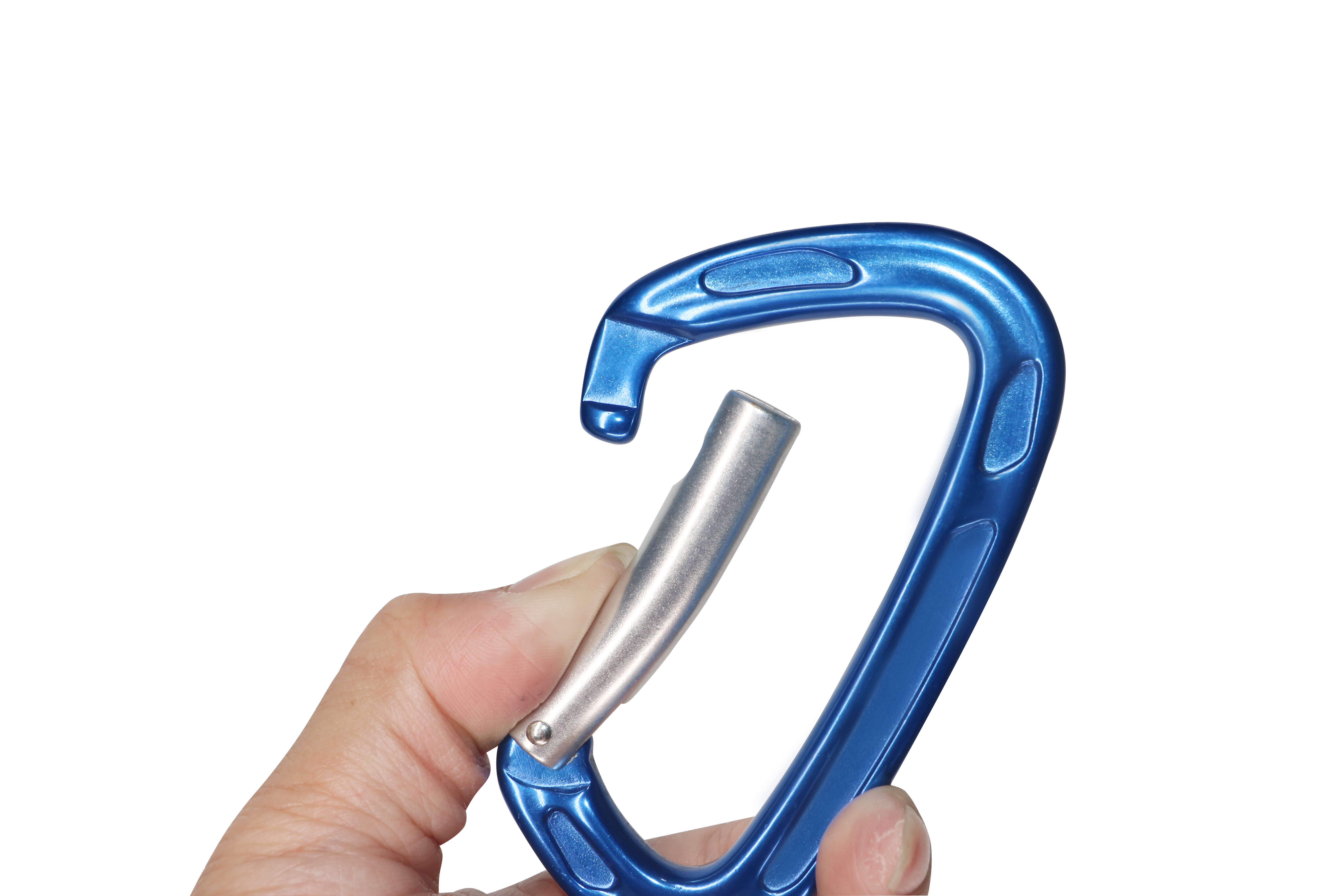 Outdoor multifunctional anti-fall climbing buckle with lock safety hook manual thread lock safety large hook spring hook
