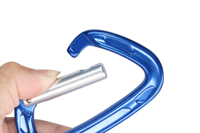 Rock climbing safety thread buckle main lock climbing hook manual thread lock climbing buckle outdoor aerial yoga connection ring