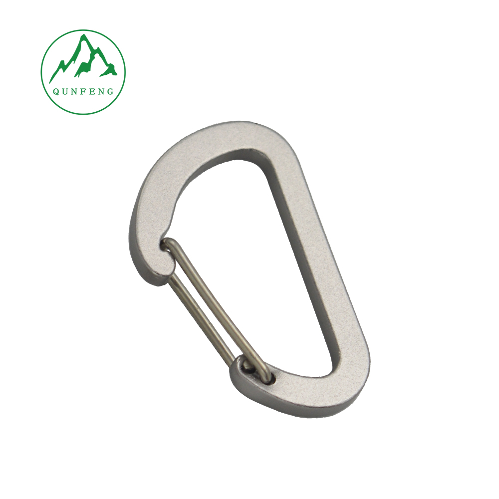 Backpack D-shaped Carabiner Quick Clip Outdoor Multi-functional Mountaineering Hook Gear Hook Keychain Water Bottle Aluminum Alloy