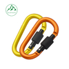 Outdoor climbing hook quick carabiner D-shaped lock aluminum alloy sturdy nut keychain backpack water bottle clip