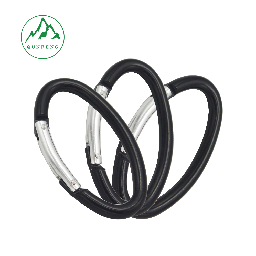 No. 6 oval carabiner aluminum alloy climbing hook water bottle hanger Bluetooth headset case clip
