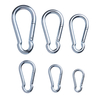 Iron Carabiner Load-bearing Carabiner Lock Ring Travel Kit Oval Carabiner Iron Silver