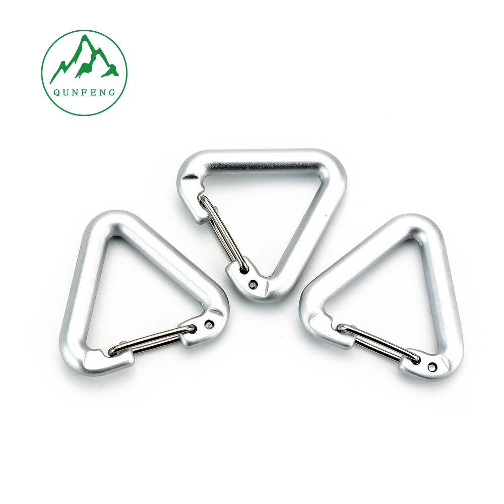 Triangle wire carabiner No. 3 metal outdoor backpack hook travel key buckle