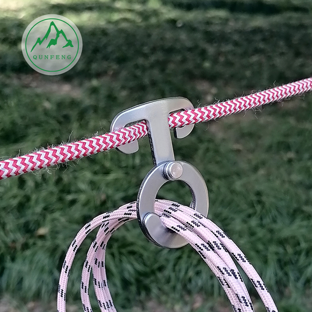 Aluminum alloy wind rope buckle, canopy anti-slip rope buckle, camping tent, fixed adjustment buckle