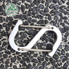 S-shaped steel wire carabiner figure 8 aluminum alloy wire hook Outdoor picnic cutlery hanging spring buckle
