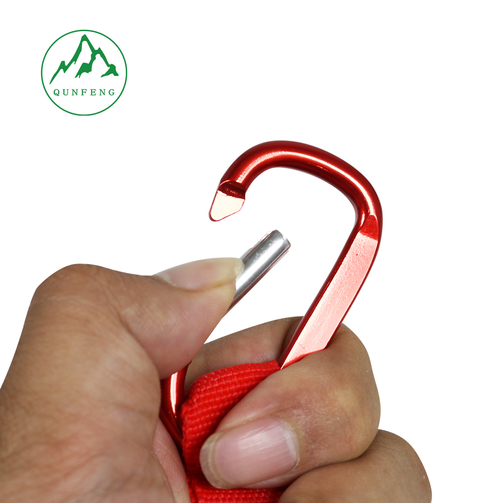 Aluminum alloy carabiner set outdoor camping wire hook webbing with keychain backpack hook