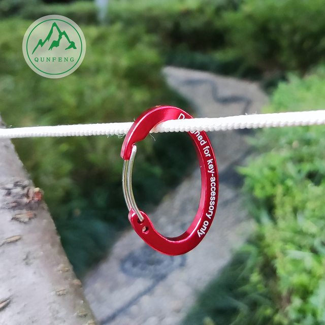 Egg-shaped aluminum alloy wire buckle Small backpack water bottle hook Camping lamp hook