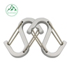 S-shaped small outdoor climbing carabiner aluminum alloy figure-8 keychain accessory, figure-8 buckle for backpack or bag hook