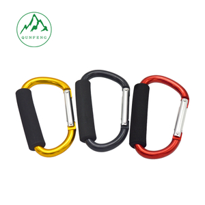 D-shaped eve sponge roller skate shoe clip, aluminum alloy vegetable basket carrier, baby stroller hook