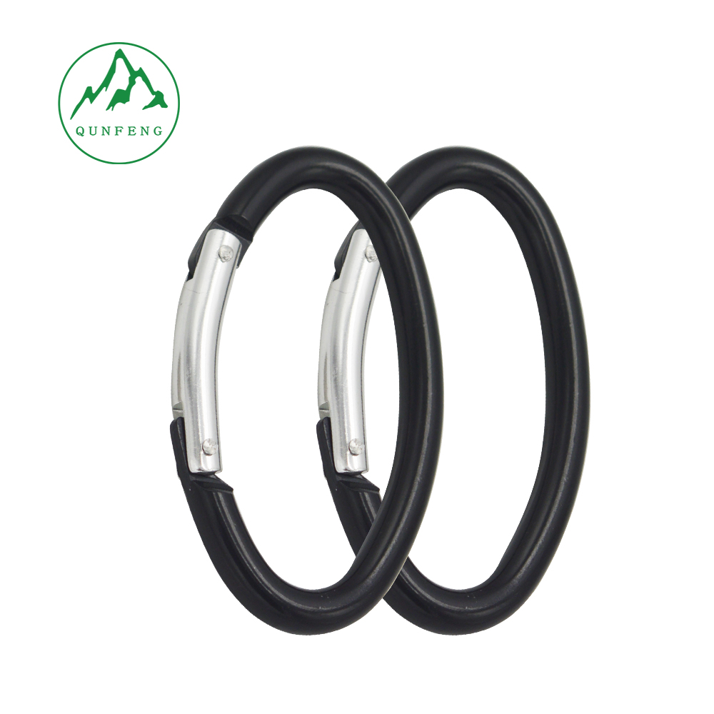 No. 6 oval carabiner aluminum alloy climbing hook water bottle hanger Bluetooth headset case clip