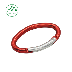 No. 6 Aluminum Alloy Oval Carabiner Hook Multifunctional Climbing Buckle Backpack Hook Metal Backpack Buckle