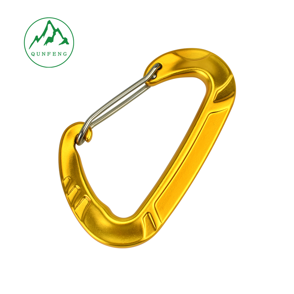 Outdoor Multi-Functional Aluminum Alloy Climbing Carabiner, Camping Rock Climbing Safety D-Ring Backpack Spring Hook