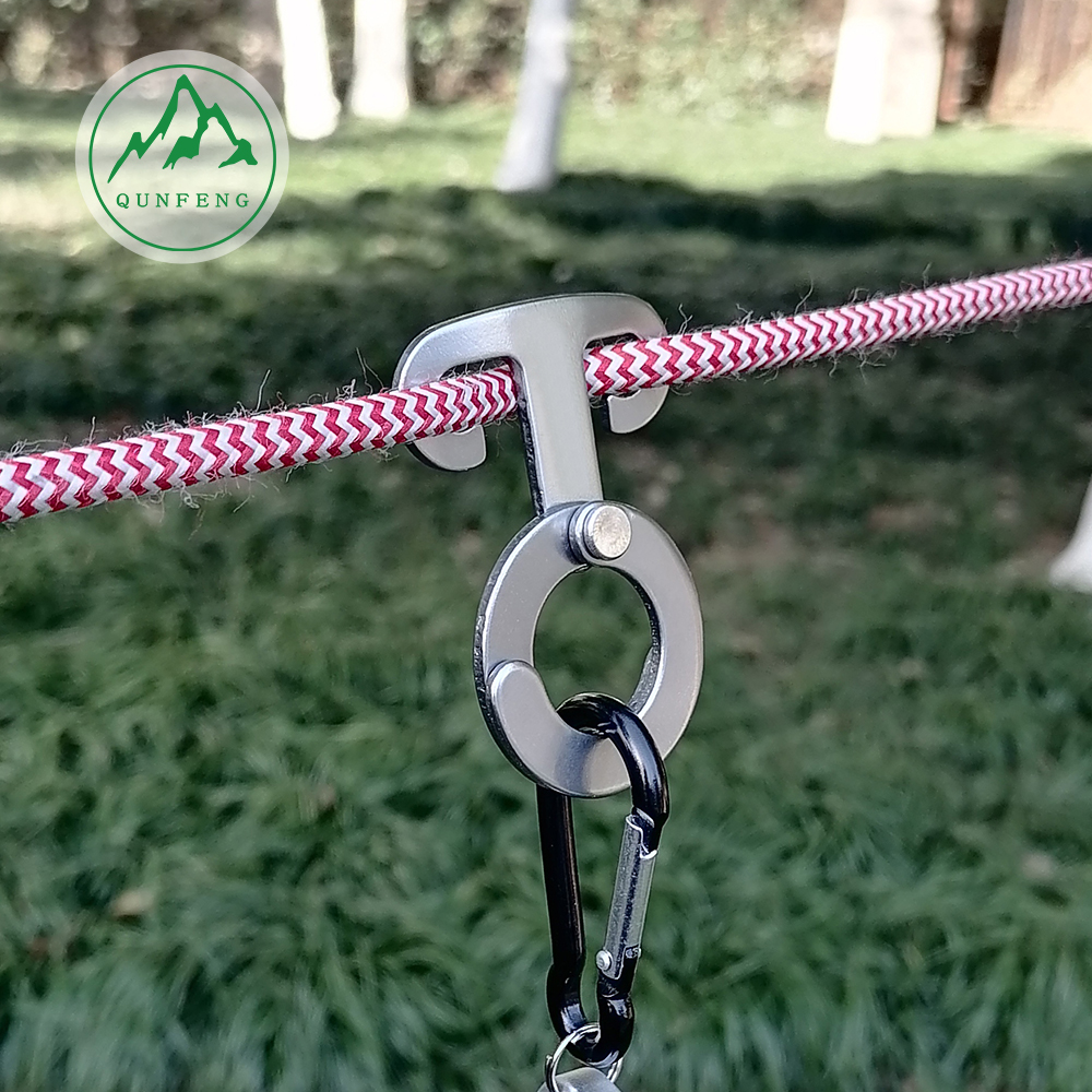 Aluminum alloy wind rope buckle, canopy anti-slip rope buckle, camping tent, fixed adjustment buckle