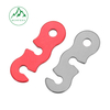 Double-eyed aluminum alloy umbrella rope buckle, tent canopy rope pull rope accessories, wind rope buckle fixing buckle