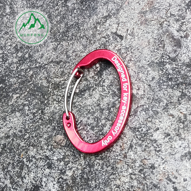 Egg-shaped aluminum alloy wire buckle Small backpack water bottle hook Camping lamp hook