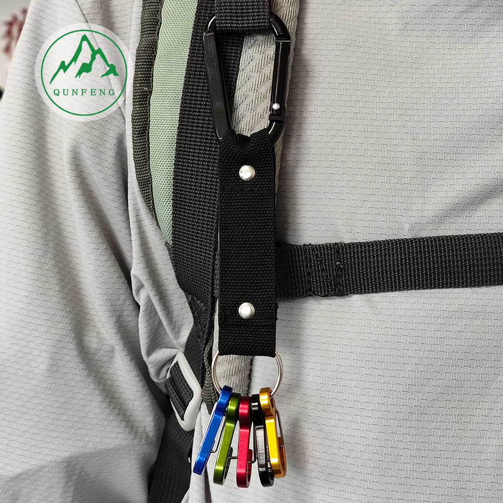 Aluminum tape steel wire carabiner Logo can be printed Wire buckle set Special-shaped backpack buckle