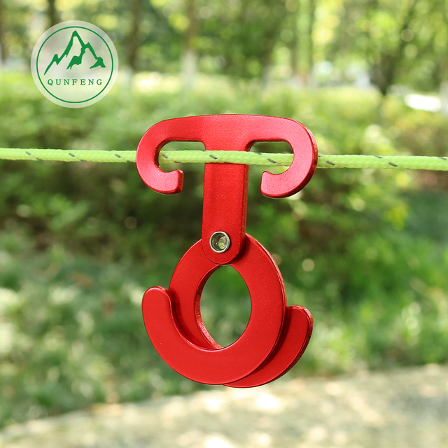 Camping tent rope buckle, fixed adjustment buckle, aluminum alloy wind rope buckle, canopy anti-slip rope buckle
