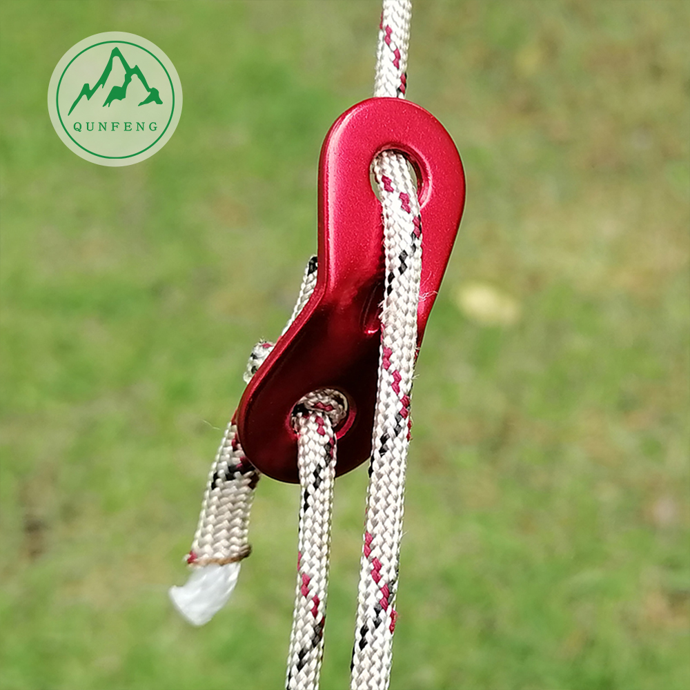 Tent fittings, aluminum alloy double-hole wind rope buckle, canopy fittings, adjusting buckles, windproof fixed rope buckles