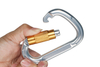 Rock climbing carabiner high strength automatic main lock D-shaped quick hanging aviation aluminum alloy carabiner fire safety