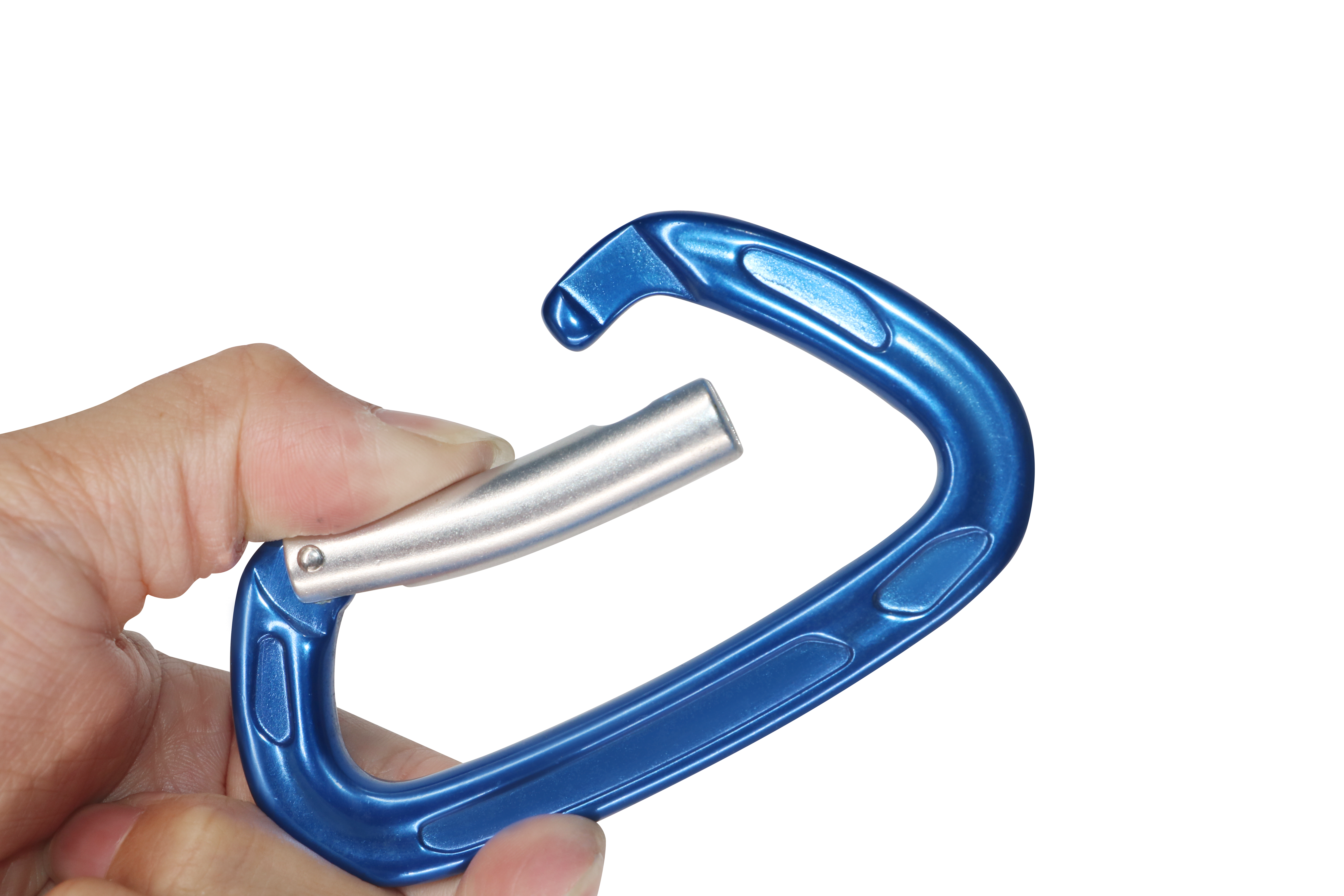 Outdoor multifunctional anti-fall climbing buckle with lock safety hook manual thread lock safety large hook spring hook