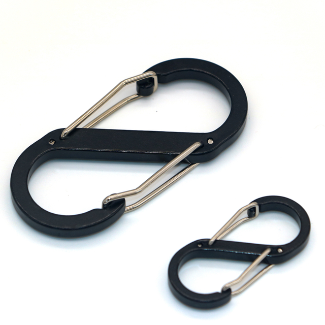 10Pcs Zipper Clips Anti Theft Zipper Lock Clips Coloured Carabiner Keyring Clip for Camping Fishing Traveling Outdoor Sports