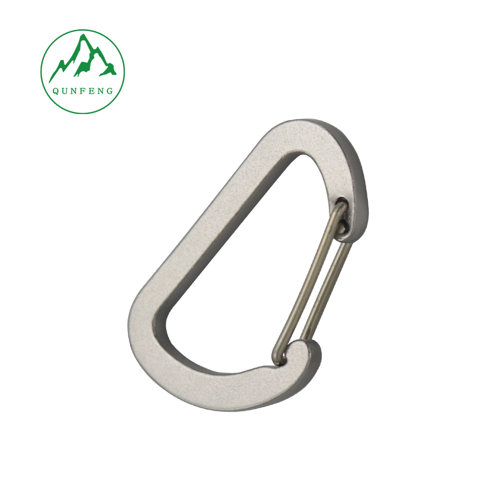 Backpack D-shaped Carabiner Quick Clip Outdoor Multi-functional Mountaineering Hook Gear Hook Keychain Water Bottle Aluminum Alloy